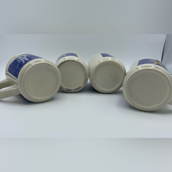 Vintage Morton Salt Girl Coffee Tea Mugs Set of 4 When It Rains It Pours Used - Picture 2 of 12